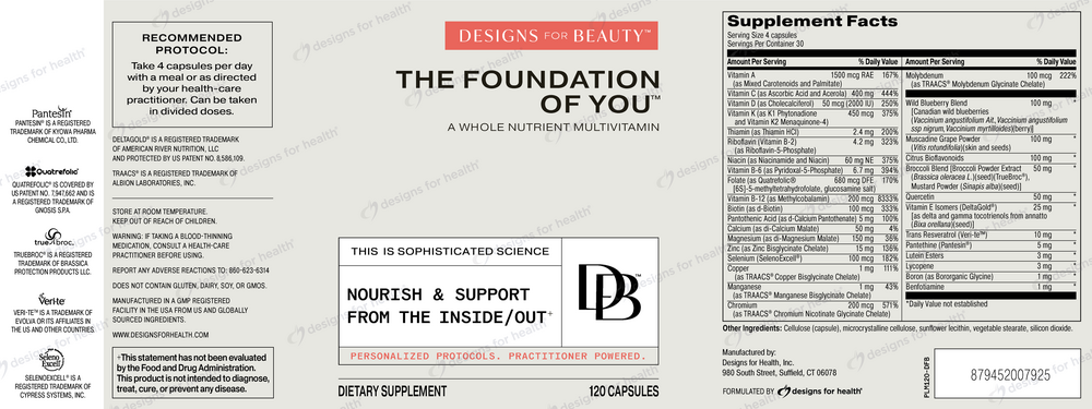 Product image for The Foundation of You, Multivitamin.