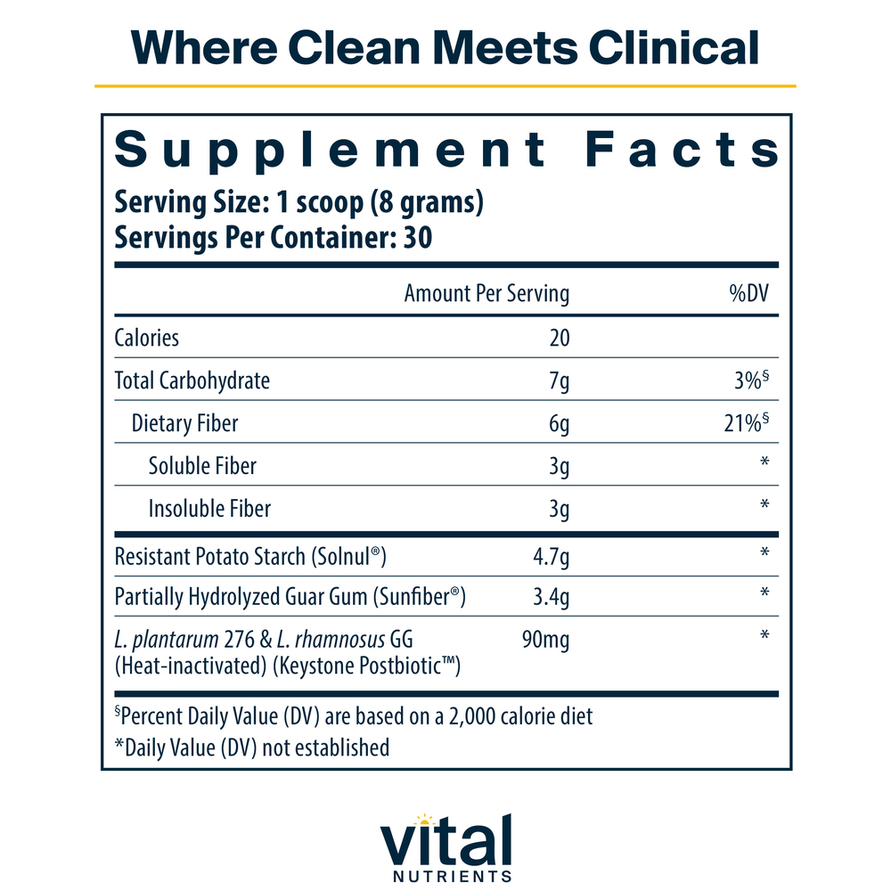 Product image for GLP-1 Daily Support Fiber Powder, Unflavored.