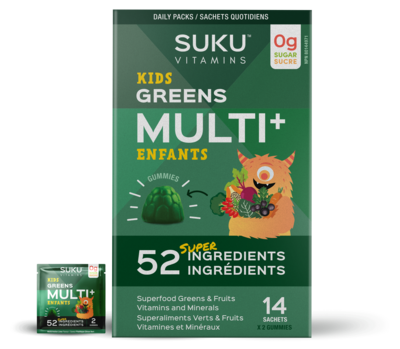 Kids Greens Multi+ Gummies, Watermelon Lime