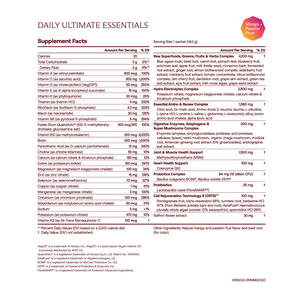 Product image for Daily Ultimate Essentials Pro: Variety Pack.