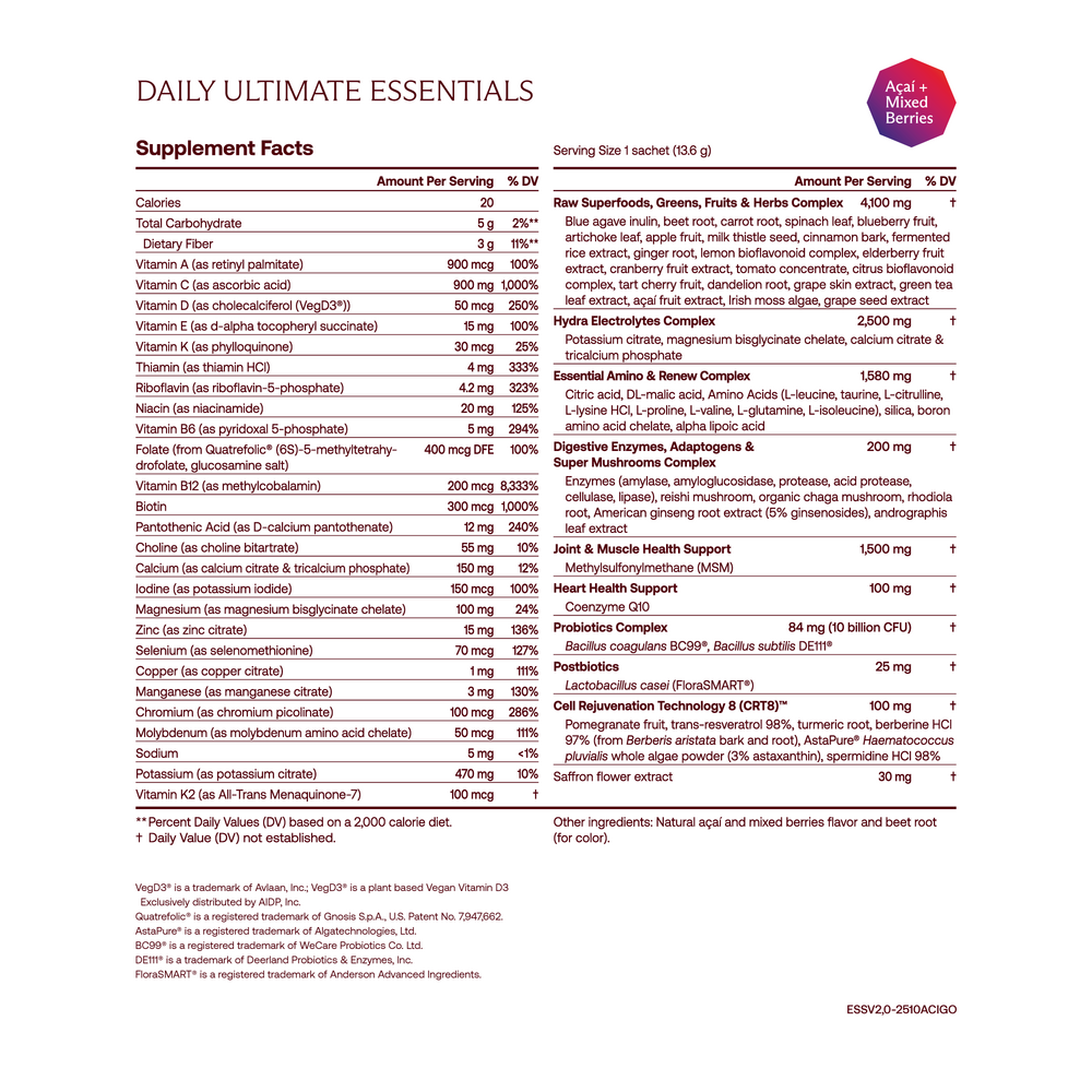 Product image for Daily Ultimate Essentials Pro: Variety Pack.