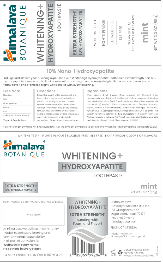 Product image for Whitening + Hydroxyapatite Toothpaste, Extra Strength, Mint.