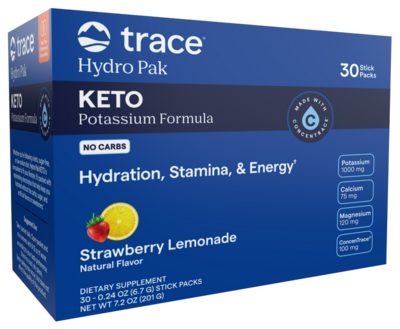 Hyrdo Pak Keto Potassium Formula Stick Packs, Strawberry Lemonade