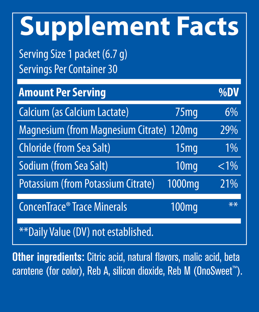 Product image for Hydro Pak Keto Potassium Formula Stick Packs, Orange.