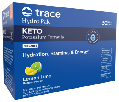 Hydro Pak Keto Potassium Formula Stick Packs, Lemon Lime