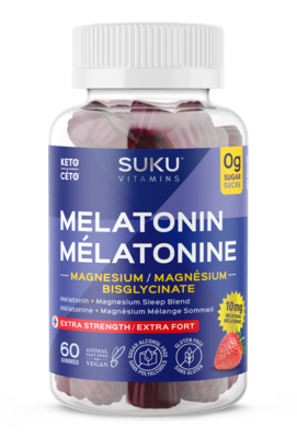 Melatonin + Magnesium Sleep Blend Gummies, Strawberry