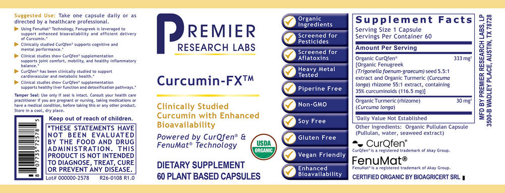 Product image for Premier Curcumin-FX.