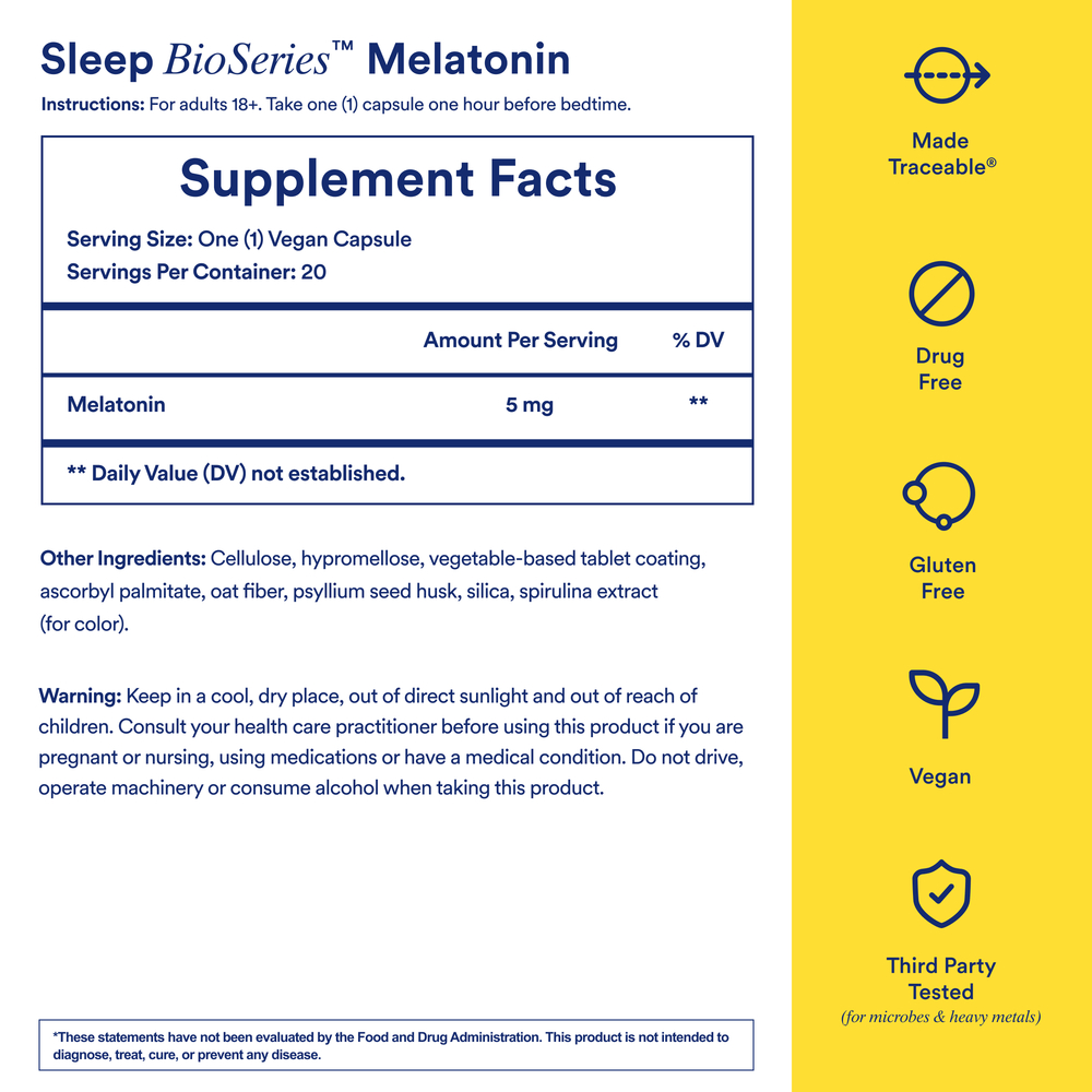 Product image for Sleep BioSeries™ Melatonin.