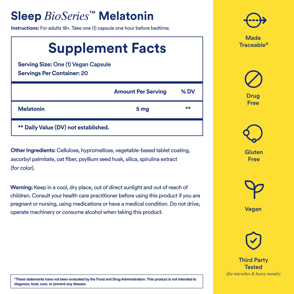 Product image for Sleep BioSeries™ Melatonin.