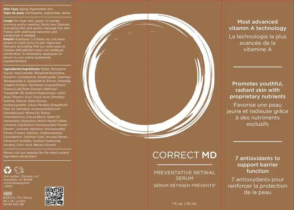 Product image for Correct MD Preventative Retinal Serum.
