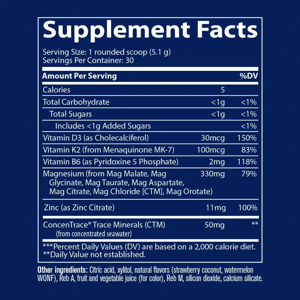 Product image for Multi Magnesium Powder, Tropical Watermelon.