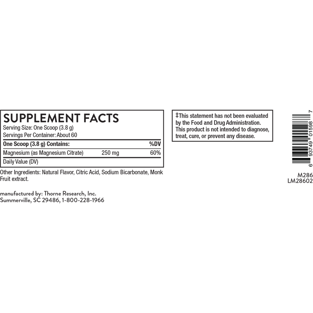 Product image for Magnesium Citrate Powder, Citrus Berry.