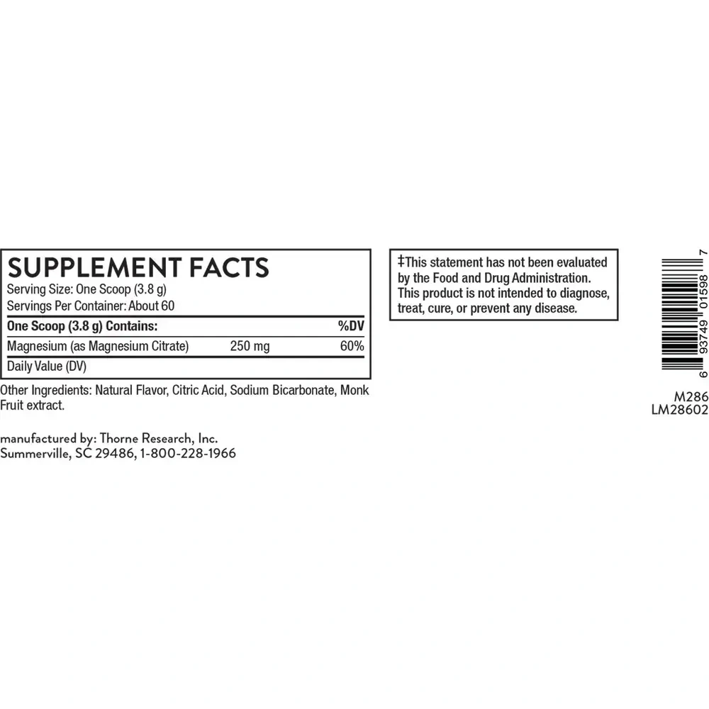 Product image for Magnesium Citrate Powder, Citrus Berry.