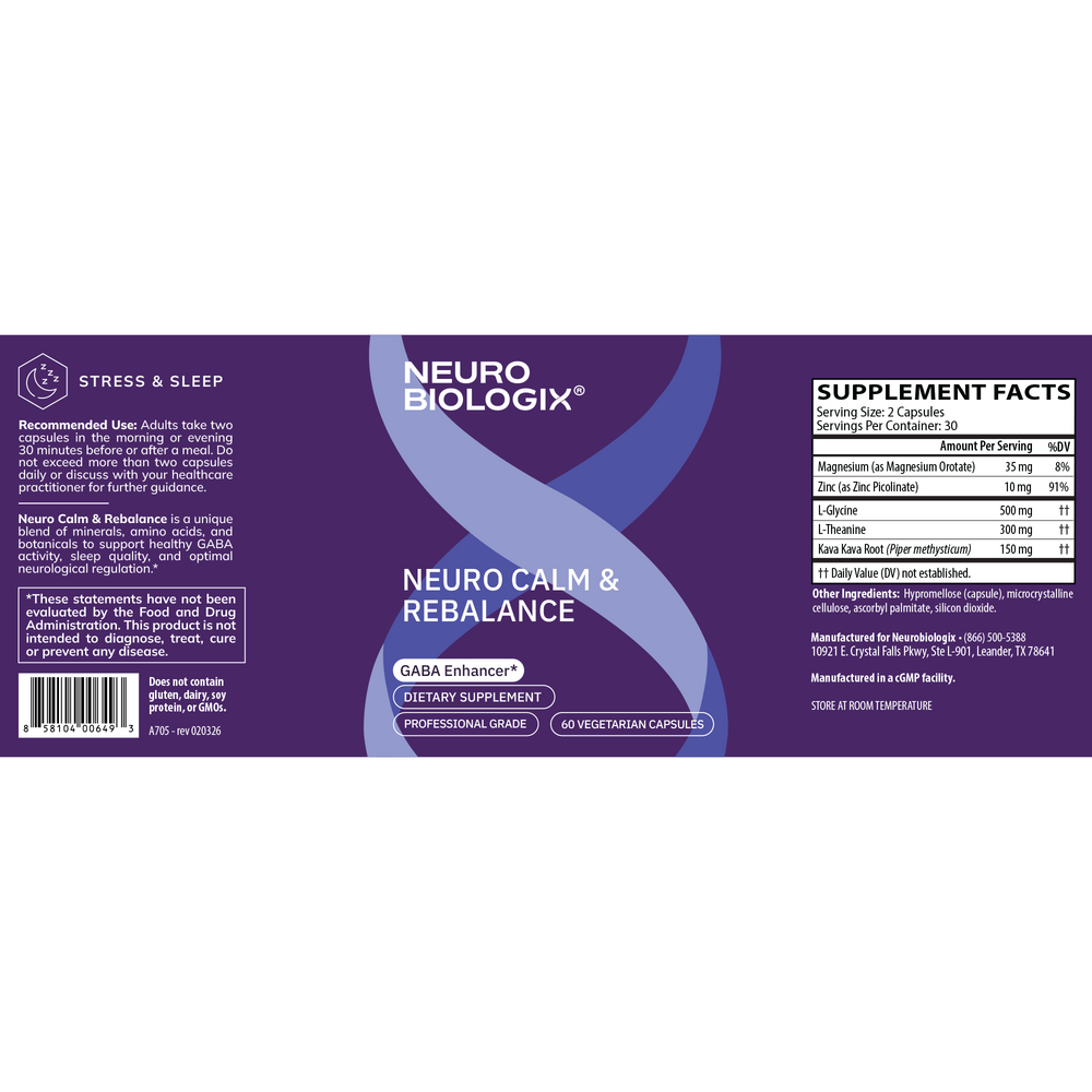 Product image for Neuro Calm and Rebalance.