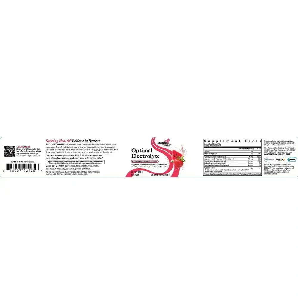 Product image for Optimal Electrolyte Powder, Strawberry Watermelon.
