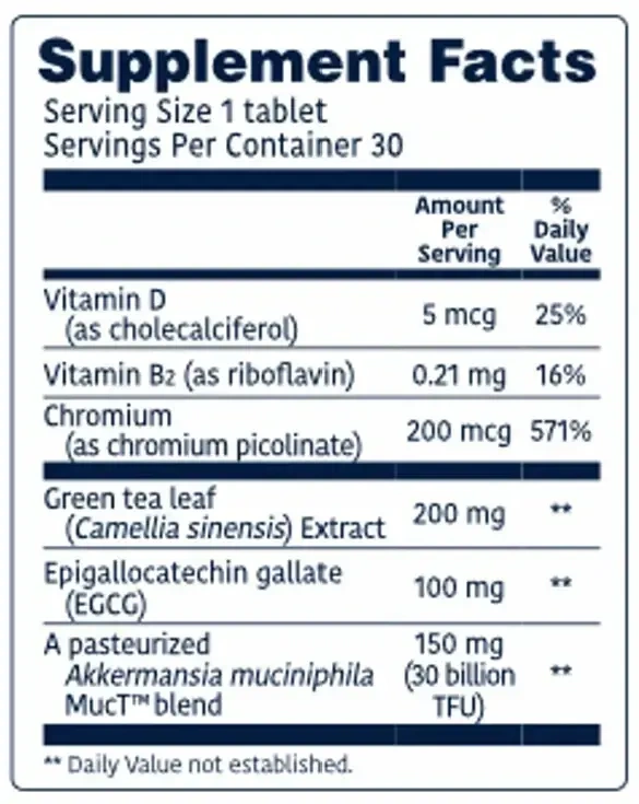 Product image for Akkermansia Healthy Weight with Glucose Control.