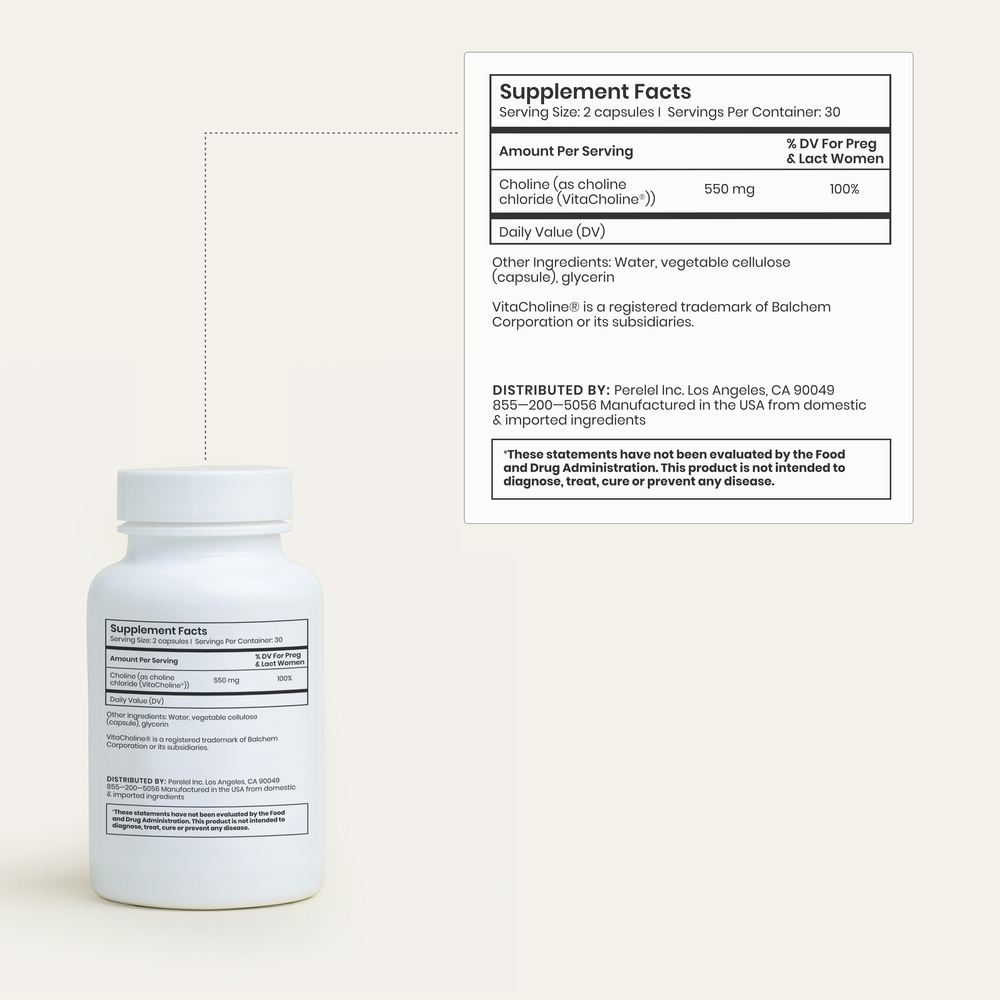 Product image for Choline Boost, 550 mg per Serving (Choline Chloride).