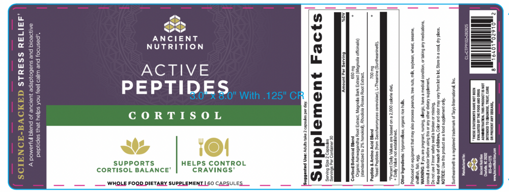 Product image for Active Peptides Cortisol Support.