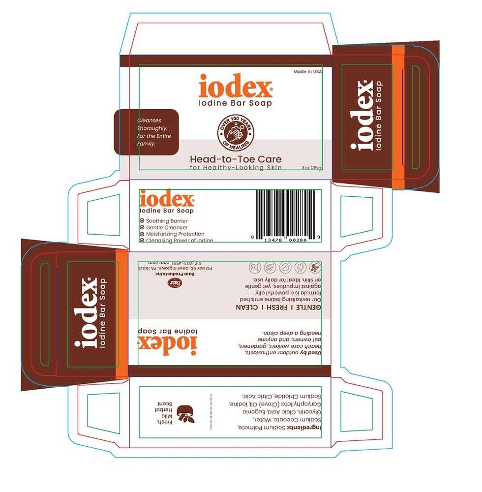 Product image for Iodex Iodine Bar Soap.