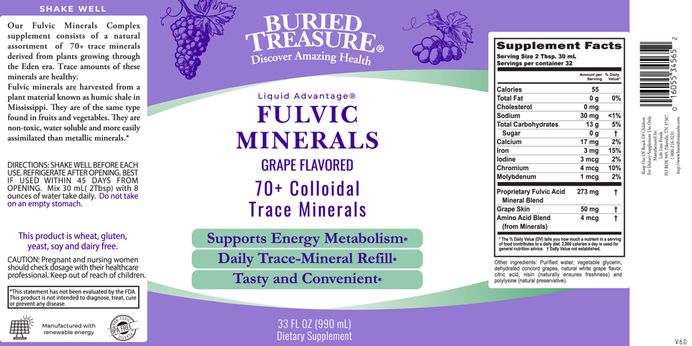 Product image for Fulvic Minerals, Grape.