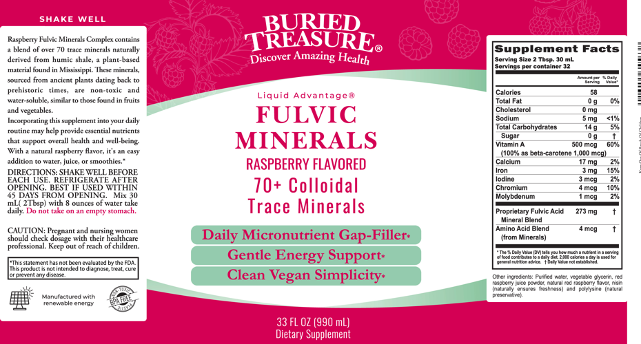 Product image for Fulvic Minerals, Raspberry.