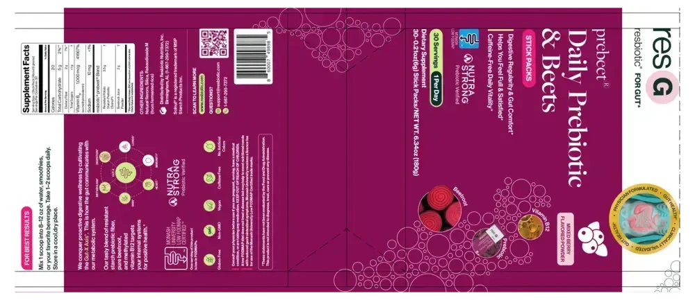 Product image for resG™ Prebeet® Daily Prebiotic and Beets.