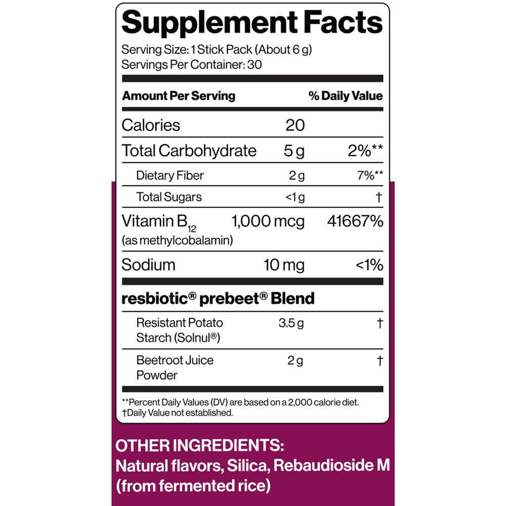 Product image for resG™ Prebeet® Daily Prebiotic and Beets.