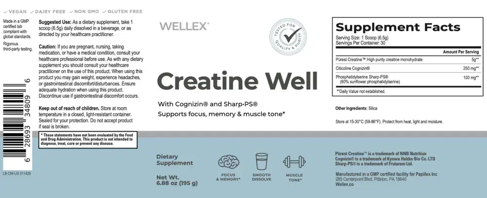 Product image for Creatine Well.