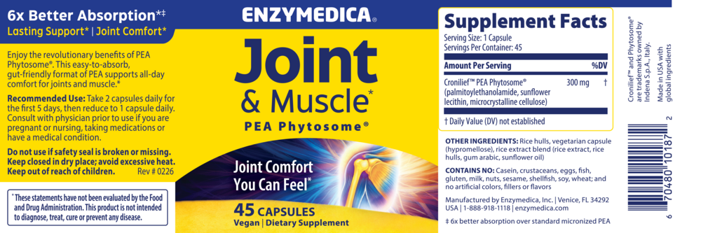 Product image for Joint &amp; Muscle with PEA Phytosome®.