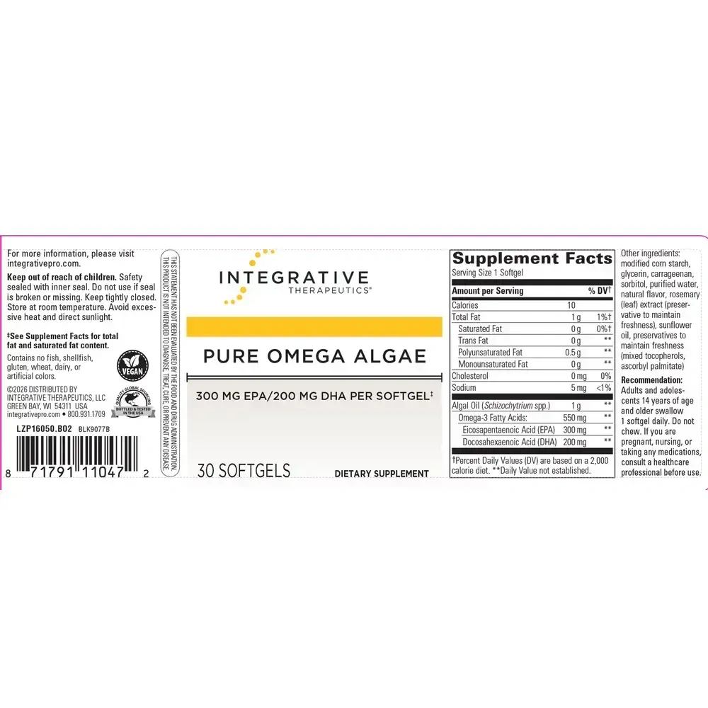 Product image for Pure Omega Algae.