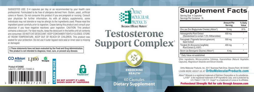 Product image for Testosterone Support Complex.