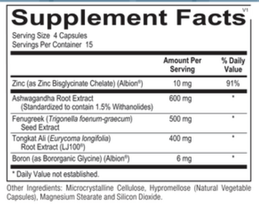 Product image for Testosterone Support Complex.