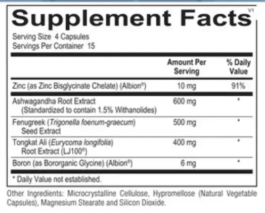 Product image for Testosterone Support Complex.