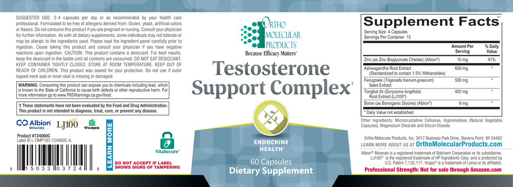 Product image for Testosterone Support Complex (California Only).