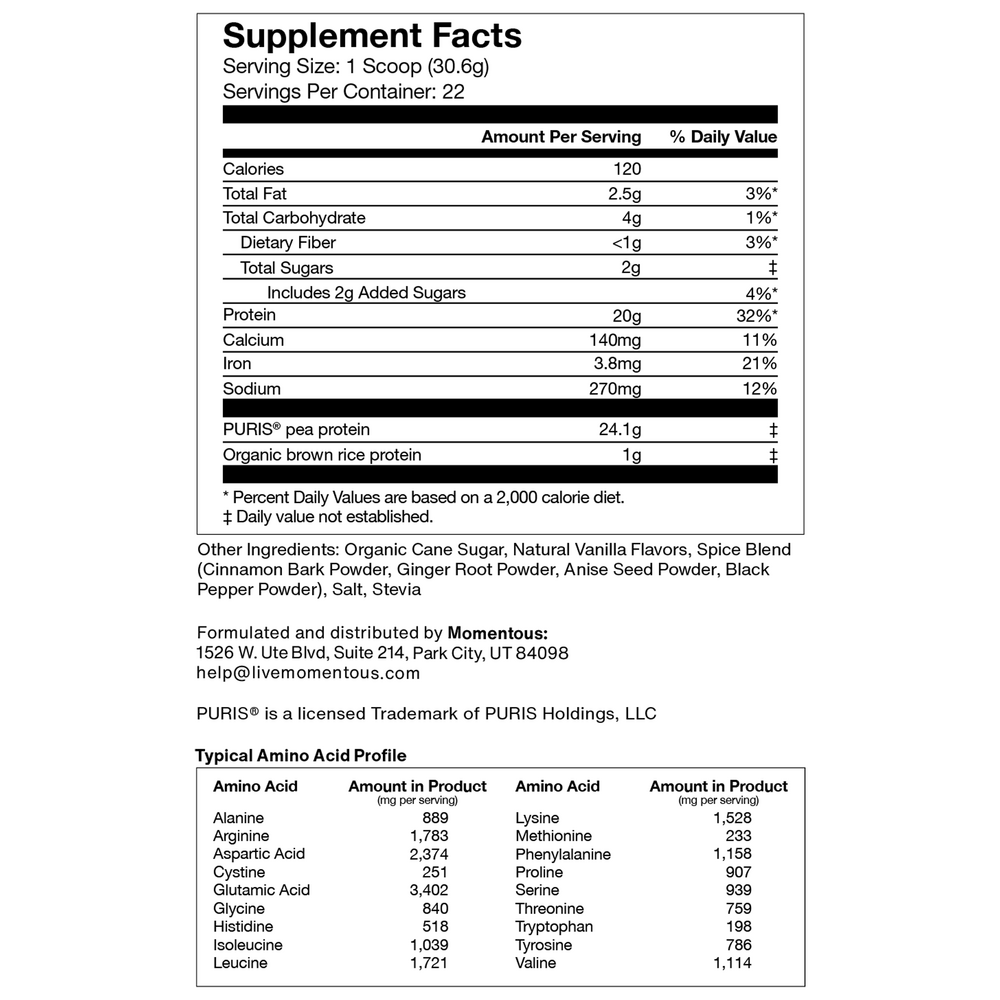 Product image for Plant Protein - Vanilla Spice.