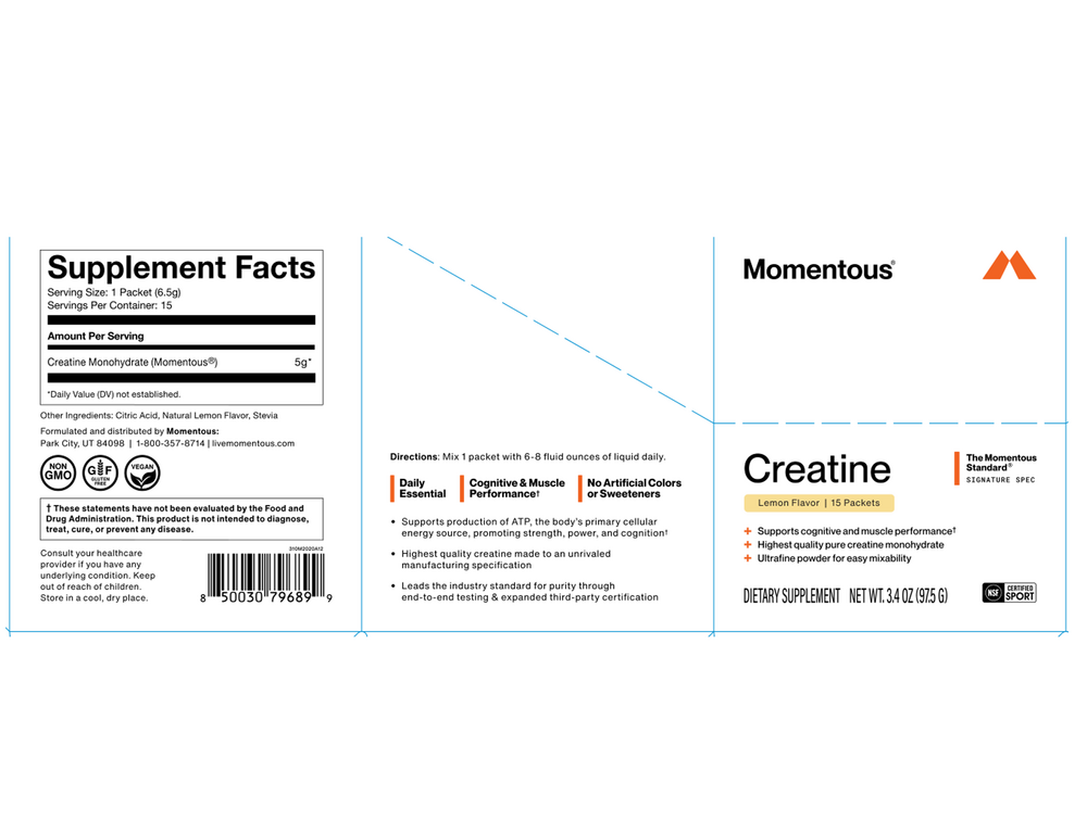 Product image for Creatine Singles - Lemon.