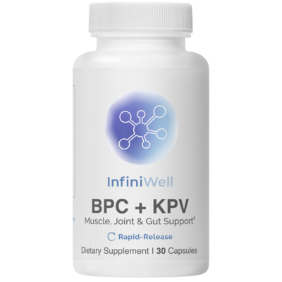 BPC + KPV, Muscle, Joint & Gut Support, Rapid-Release Capsules