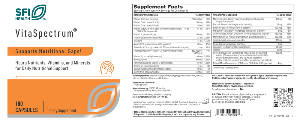 Product image for VitaSpectrum® Capsules.