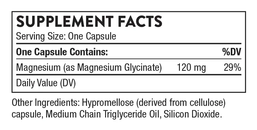 Product image for Magnesium Glycinate.