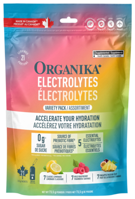 Electrolytes Sachets Variety Pack, Classic Lemonade, Wild Raspberry, Pineapple Passion Fruit