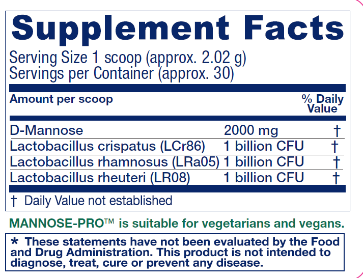 Product image for Mannose-Pro™ Urinary Tract Support.