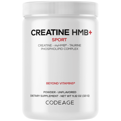 Creatine HMB+ Powder, Unflavored 321 Grams