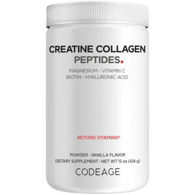 Creatine Collagen Peptides Powder, Vanilla