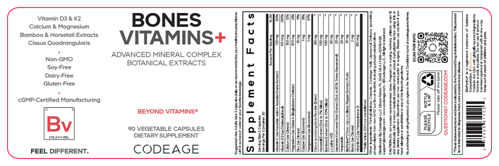 Product image for Bones Vitamins+.