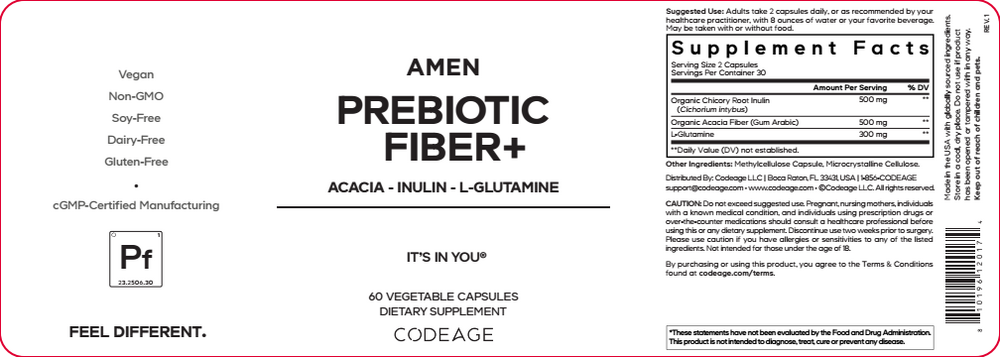 Product image for Amen Prebiotic Fiber+.