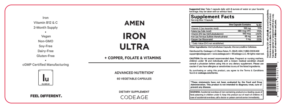 Product image for Amen Iron Ultra.