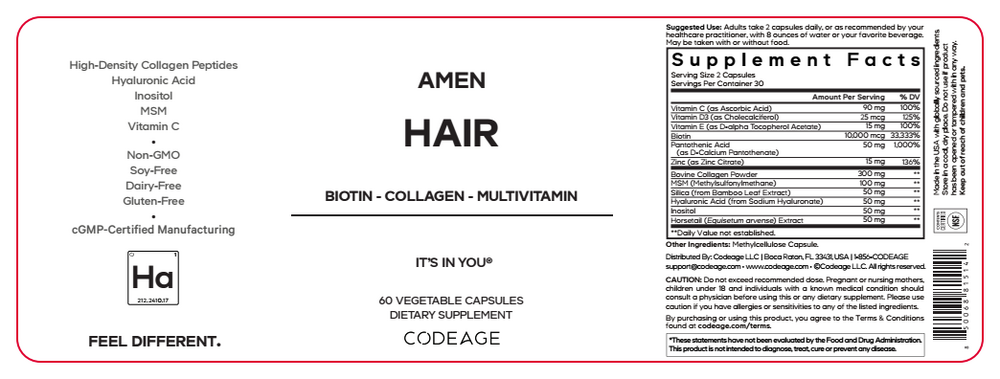 Product image for Amen Hair.