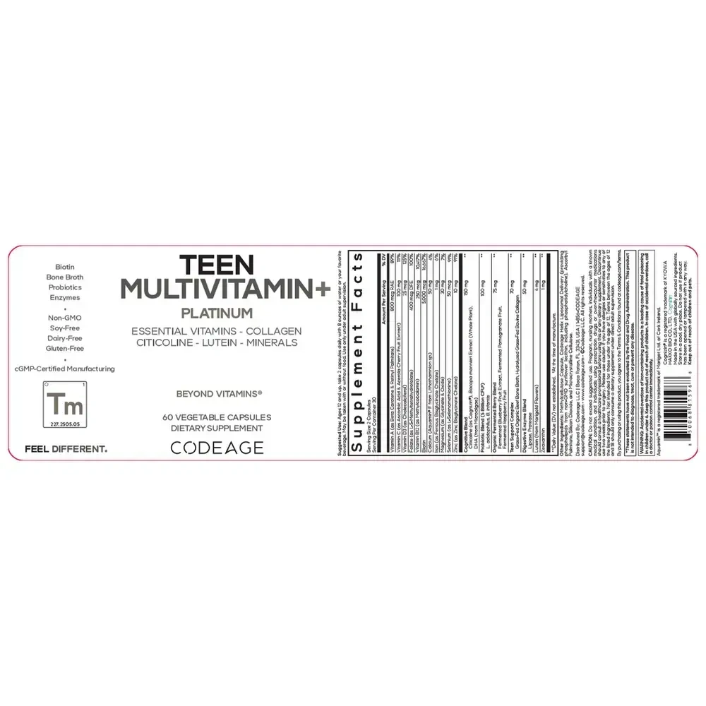 Product image for Teen Multivitamin+ Platinum.