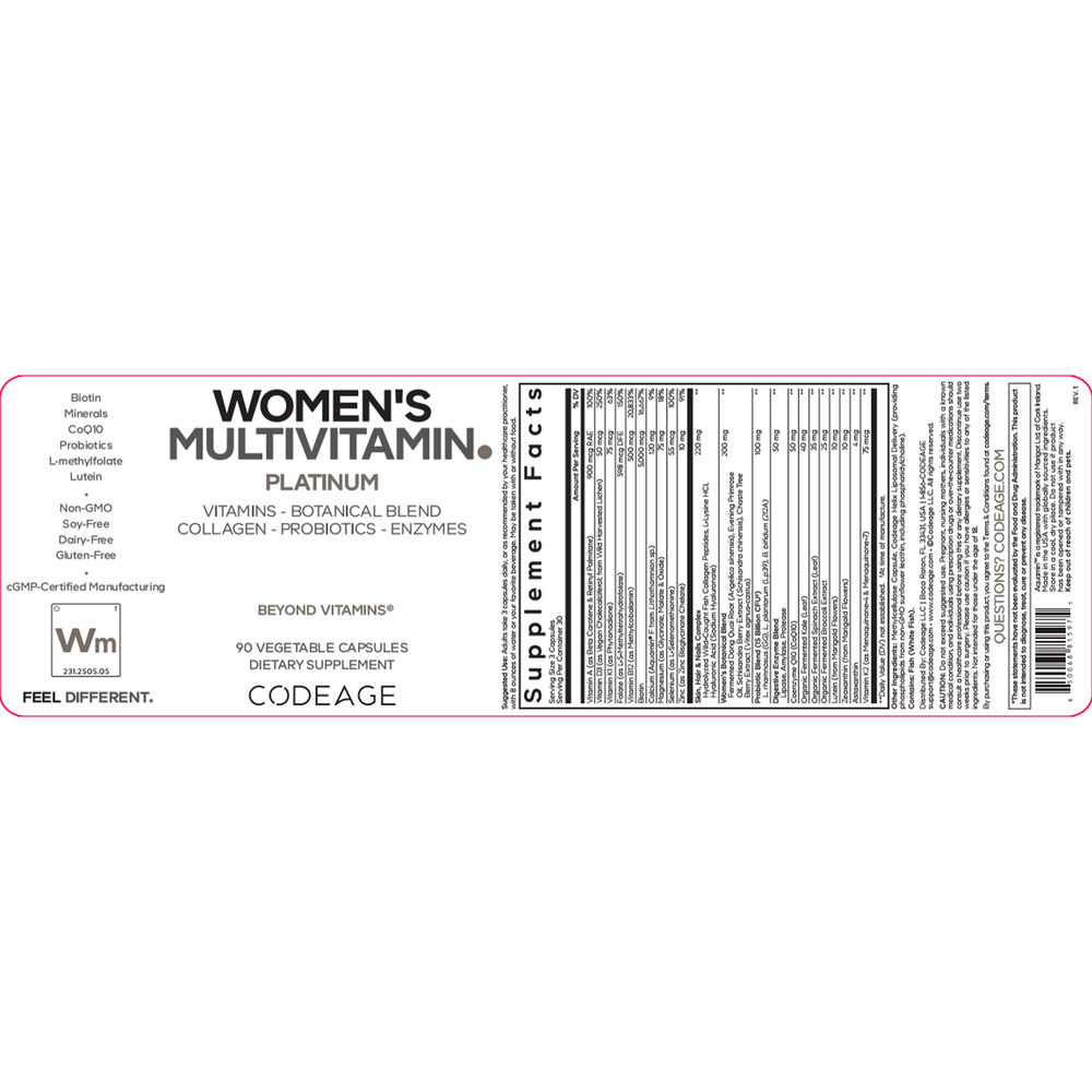 Product image for Women's Multivitamin Platinum.
