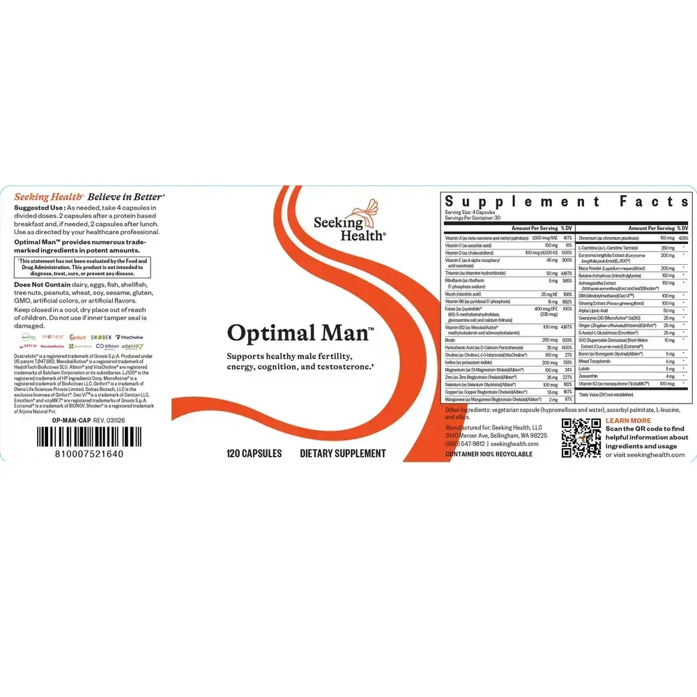 Product image for Optimal Man.